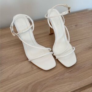 White Billini heels